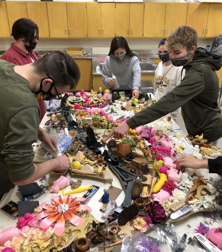 Carmichaels Area High School art students create sculpture from reused plastic HeraldStandard